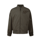 NBA OKLAHOMA CITY THUNDER NEUTRAL BIG BOY'S TWILL JACKET (DARK TAUPE)