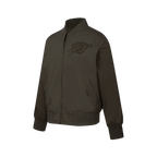 NBA OKLAHOMA CITY THUNDER NEUTRAL BIG BOY'S TWILL JACKET (DARK TAUPE)