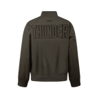 NBA OKLAHOMA CITY THUNDER NEUTRAL BIG BOY'S TWILL JACKET (DARK TAUPE)