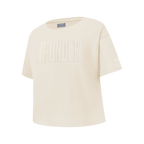 NBA OKLAHOMA CITY THUNDER NEUTRAL T-SHIRT À MANCHES COURTES ET À COUPE CARRÉE POUR FILLE JUNIOR (COQUILLE D'ŒUF)