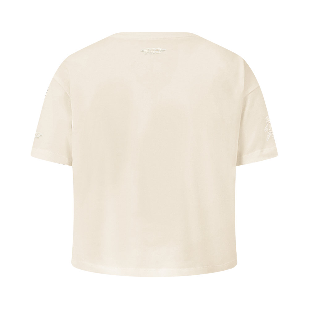 NBA OKLAHOMA CITY THUNDER NEUTRAL T-SHIRT À MANCHES COURTES ET À COUPE CARRÉE POUR FILLE JUNIOR (COQUILLE D'ŒUF)