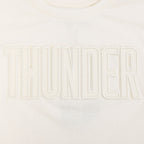 NBA OKLAHOMA CITY THUNDER NEUTRAL T-SHIRT À MANCHES COURTES ET À COUPE CARRÉE POUR FILLE JUNIOR (COQUILLE D'ŒUF)