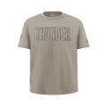 NBA OKLAHOMA CITY THUNDER NEUTRAL BIG GIRL'S SS BOXY TEE (TAUPE)
