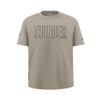 NBA OKLAHOMA CITY THUNDER NEUTRAL BIG GIRL'S SS BOXY TEE (TAUPE)