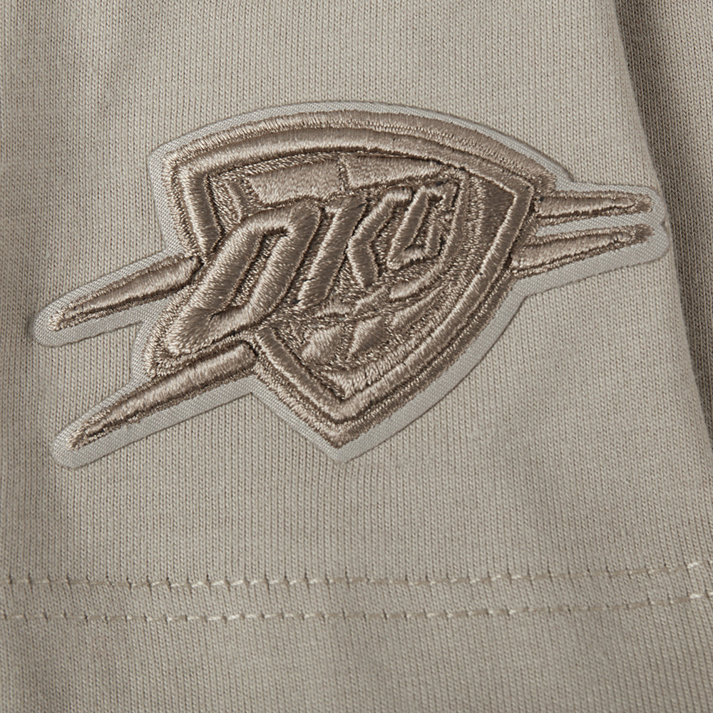 NBA OKLAHOMA CITY THUNDER NEUTRAL BIG GIRL'S SS BOXY TEE (TAUPE)