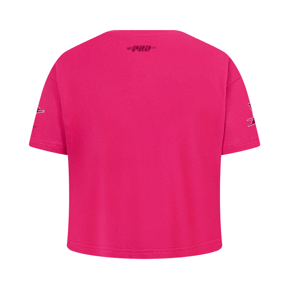 NBA OKLAHOMA CITY THUNDER TRIPLE PINK BIG GIRL'S SS BOXY TEE (BEETROOT PURPLE)