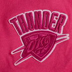 NBA OKLAHOMA CITY THUNDER TRIPLE PINK BIG GIRL'S SS BOXY TEE (BEETROOT PURPLE)