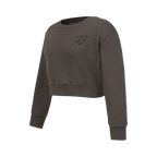 NBA OKLAHOMA CITY THUNDER NEUTRAL BIG GIRL'S FLC CREWNECK (DARK TAUPE)