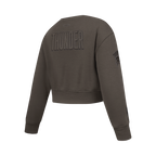 NBA OKLAHOMA CITY THUNDER NEUTRAL BIG GIRL'S FLC CREWNECK (DARK TAUPE)