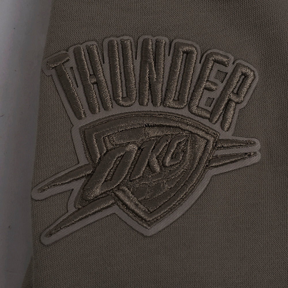 NBA OKLAHOMA CITY THUNDER NEUTRAL BIG GIRL'S FLC CREWNECK (DARK TAUPE)