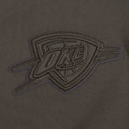 NBA OKLAHOMA CITY THUNDER NEUTRAL BIG GIRL'S FLC CREWNECK (DARK TAUPE)