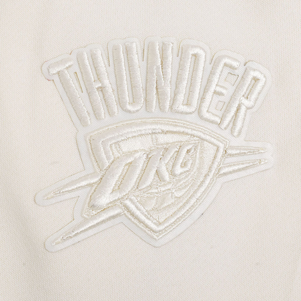 NBA OKLAHOMA CITY THUNDER NEUTRAL BIG GIRL'S FLC CREWNECK (EGGSHELL)