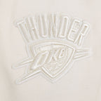 NBA OKLAHOMA CITY THUNDER NEUTRAL BIG GIRL'S FLC CREWNECK (EGGSHELL)