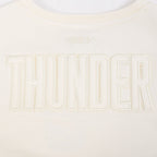 NBA OKLAHOMA CITY THUNDER NEUTRAL BIG GIRL'S FLC CREWNECK (EGGSHELL)