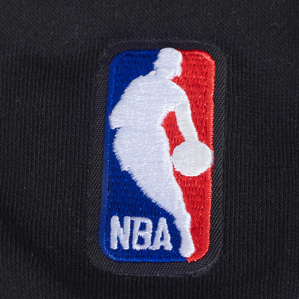 NBA OKLAHOMA CITY THUNDER RETRO CLASSIC BIG GIRL'S RIB FLC CREWNECK (BLACK)
