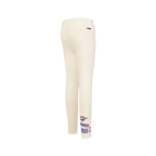 NBA OKLAHOMA CITY THUNDER RETRO CLASSIC BIG GIRL'S LEGGING (EGGSHELL)