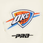 NBA OKLAHOMA CITY THUNDER RETRO CLASSIC BIG GIRL'S LEGGING (EGGSHELL)
