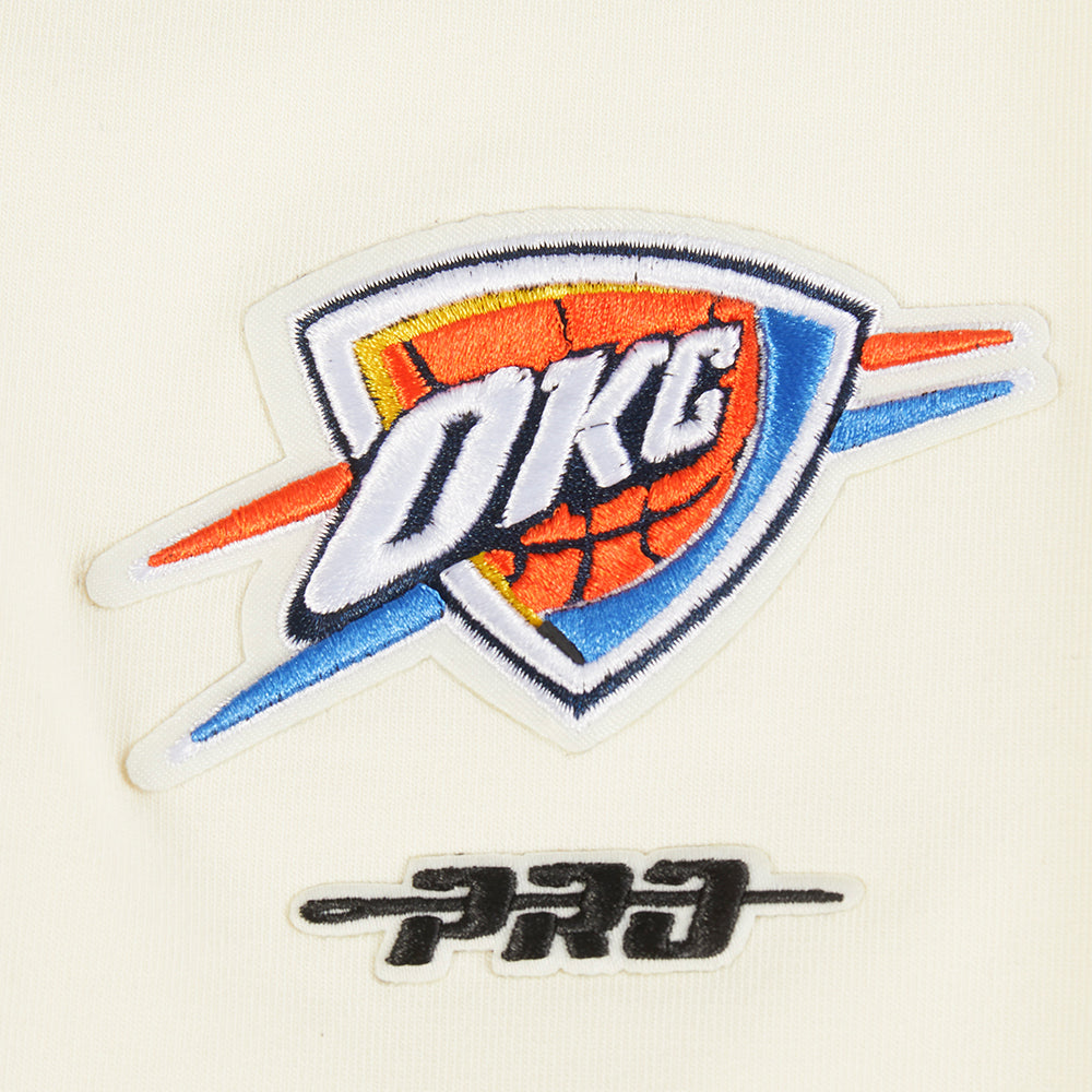 NBA OKLAHOMA CITY THUNDER RETRO CLASSIC BIG GIRL'S LEGGING (EGGSHELL)