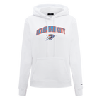 NBA OKLAHOMA CITY THUNDER CLASSIC CHANDAIL À CAPUCHON POUR FEMME (BLANC)