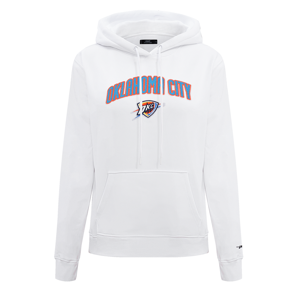NBA OKLAHOMA CITY THUNDER CLASSIC CHANDAIL À CAPUCHON POUR FEMME (BLANC)