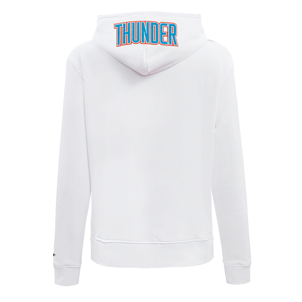 NBA OKLAHOMA CITY THUNDER CLASSIC CHANDAIL À CAPUCHON POUR FEMME (BLANC)
