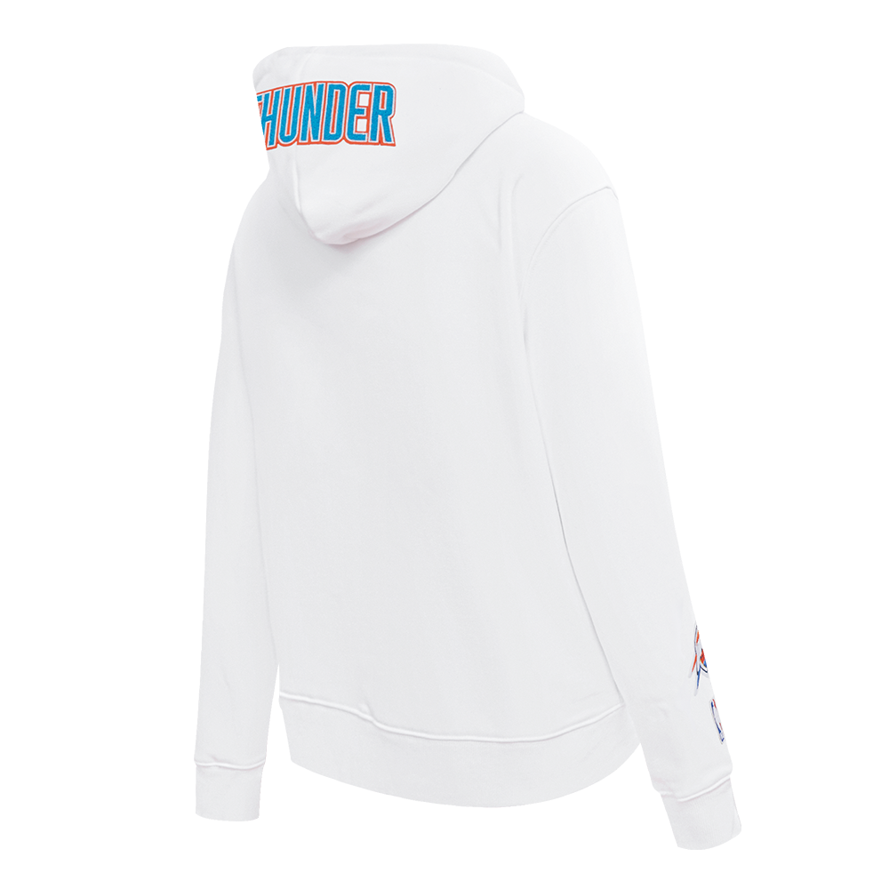 NBA OKLAHOMA CITY THUNDER CLASSIC CHANDAIL À CAPUCHON POUR FEMME (BLANC)