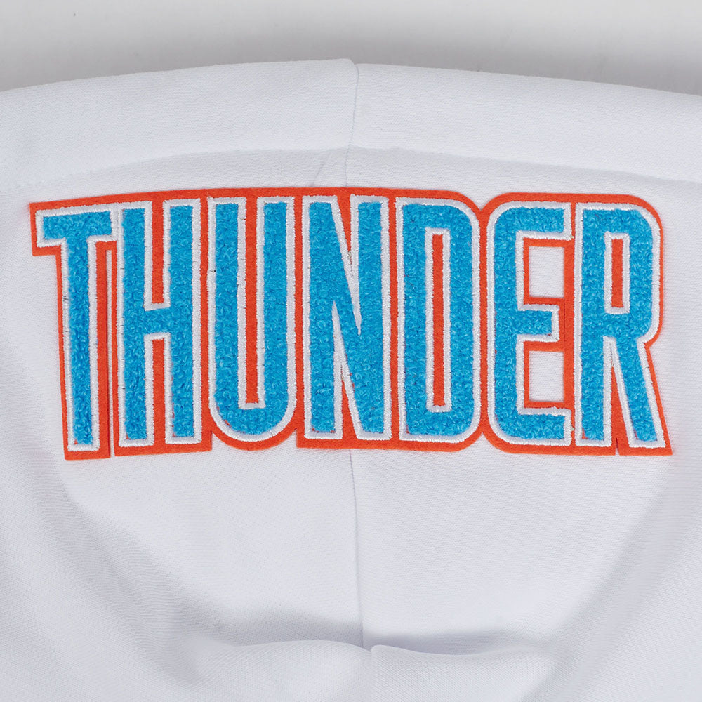 NBA OKLAHOMA CITY THUNDER CLASSIC CHANDAIL À CAPUCHON POUR FEMME (BLANC)