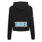 NBA OKLAHOMA CITY THUNDER CLASSIC CHANDAIL À CAPUCHON COURT POUR FEMME (NOIR)