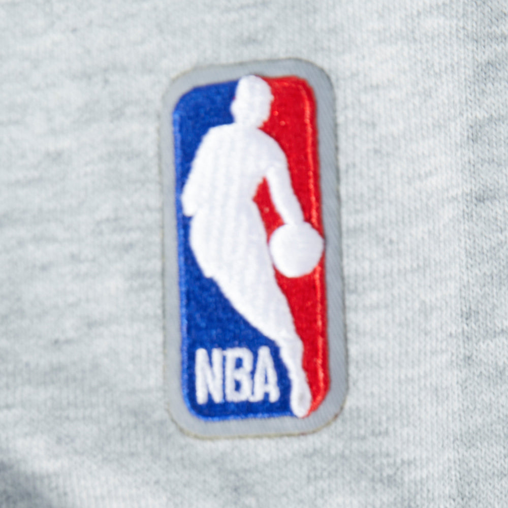 OKLAHOMA CITY THUNDER NBA FINALS 2025 WOMEN'S RIB CROPPED PO HOODIE (HEATHER GRAY/BLACK)
