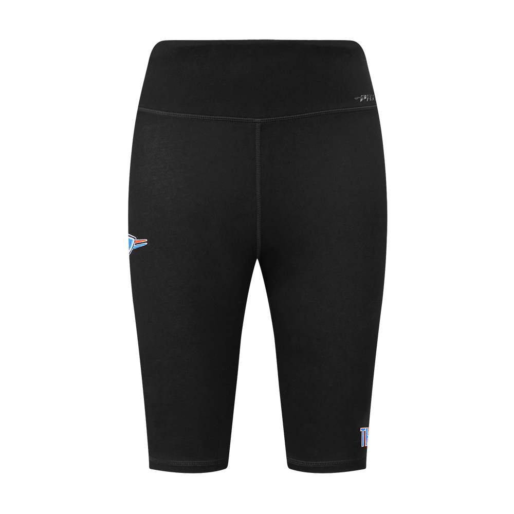 NBA OKLAHOMA CITY THUNDER CLASSIC WOMEN'S COTTON BIKE SHORT (BLACK)