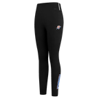 NBA OKLAHOMA CITY THUNDER CLASSIC WOMEN'S HIGH WAIST JERSEY LEGGING (BLACK)