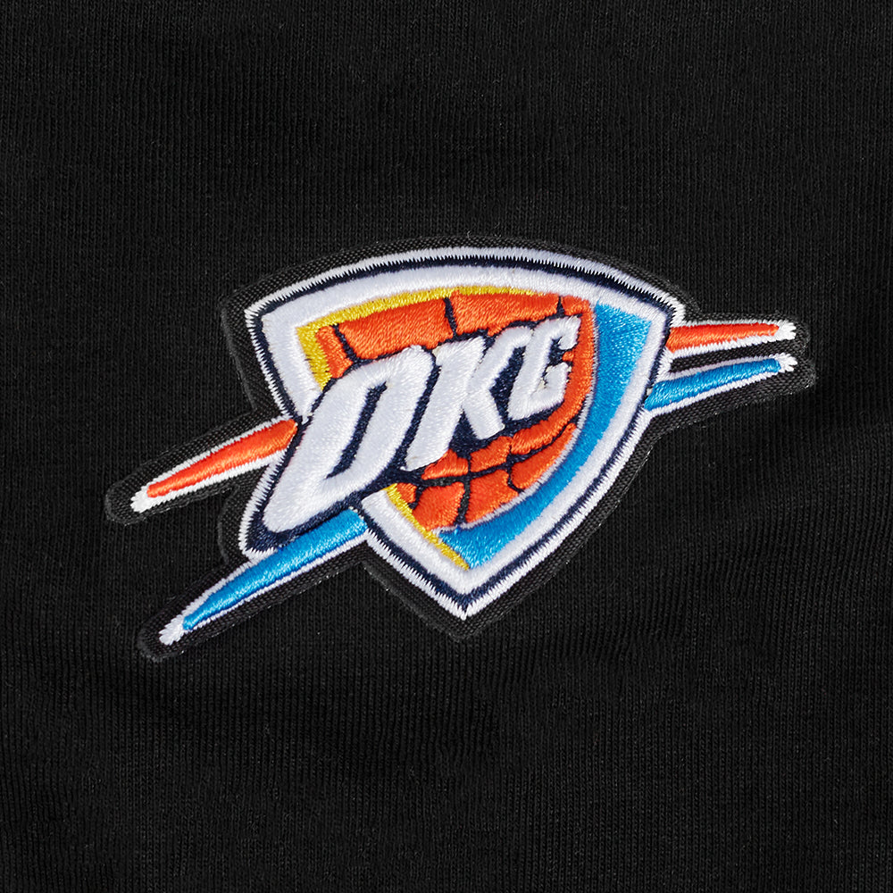 NBA OKLAHOMA CITY THUNDER CLASSIC WOMEN'S HIGH WAIST JERSEY LEGGING (BLACK)
