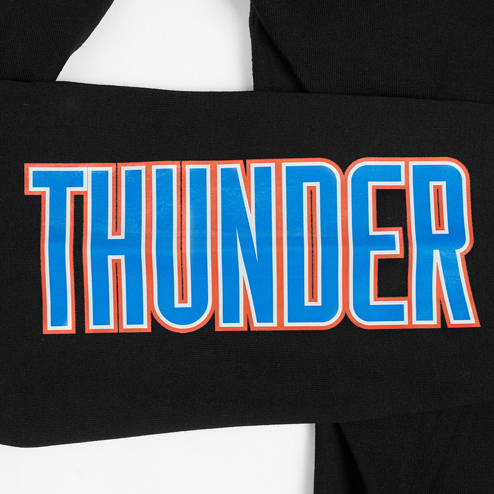 NBA OKLAHOMA CITY THUNDER CLASSIC WOMEN'S HIGH WAIST JERSEY LEGGING (BLACK)
