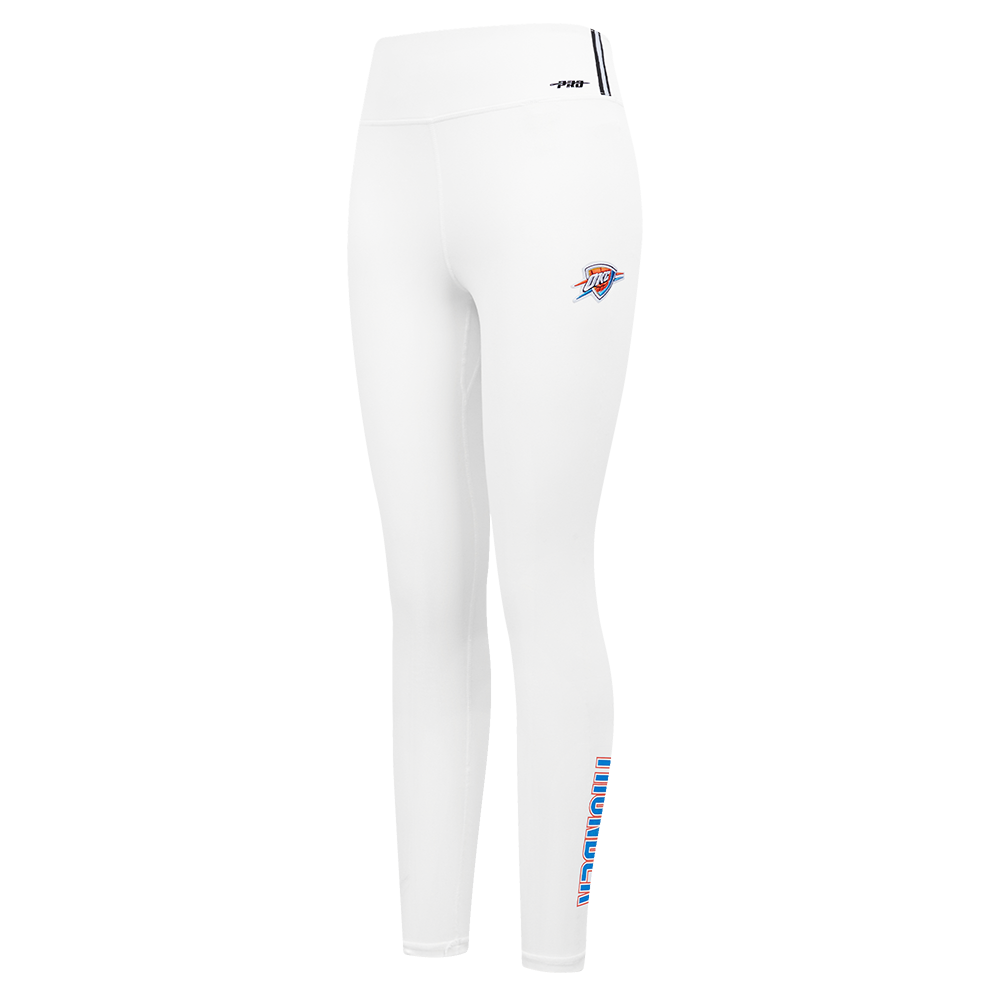 NBA OKLAHOMA CITY THUNDER CLASSIC LEGGING EN JERSEY À TAILLE HAUTE POUR FEMME (BLANC)