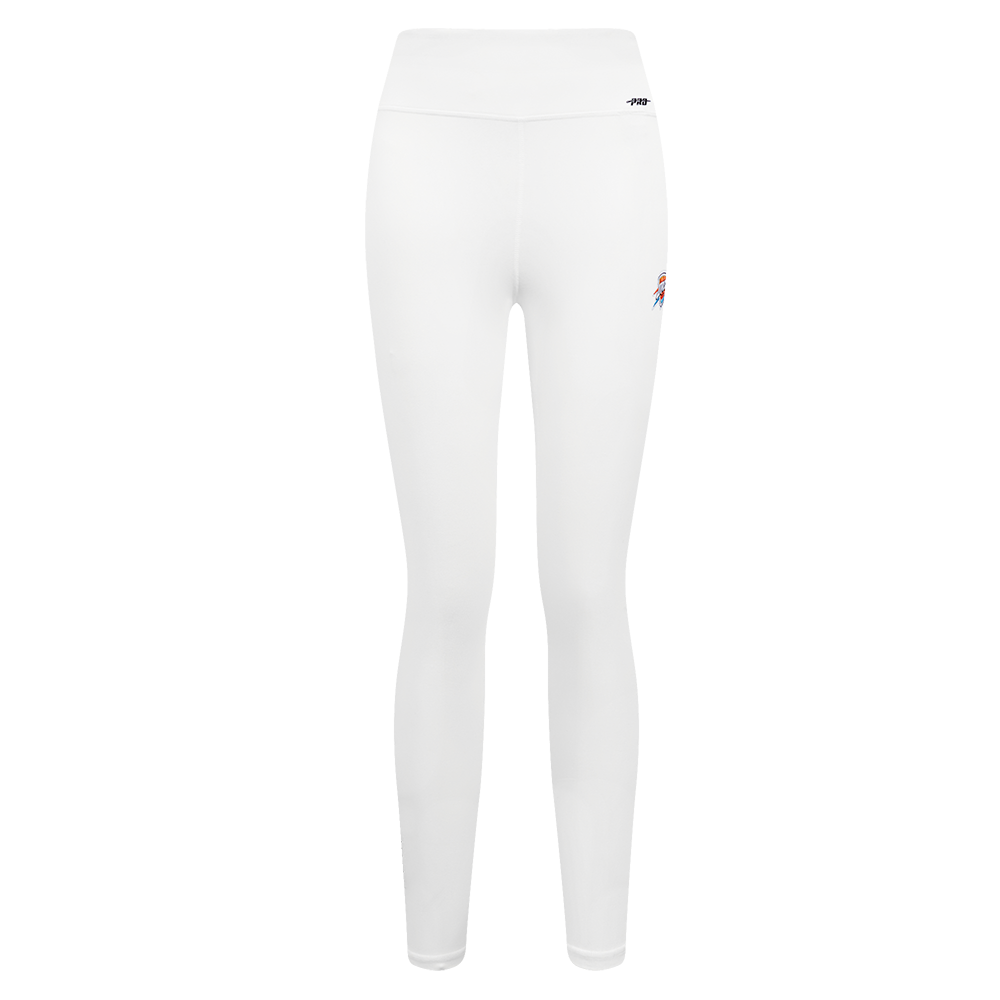 NBA OKLAHOMA CITY THUNDER CLASSIC LEGGING EN JERSEY À TAILLE HAUTE POUR FEMME (BLANC)