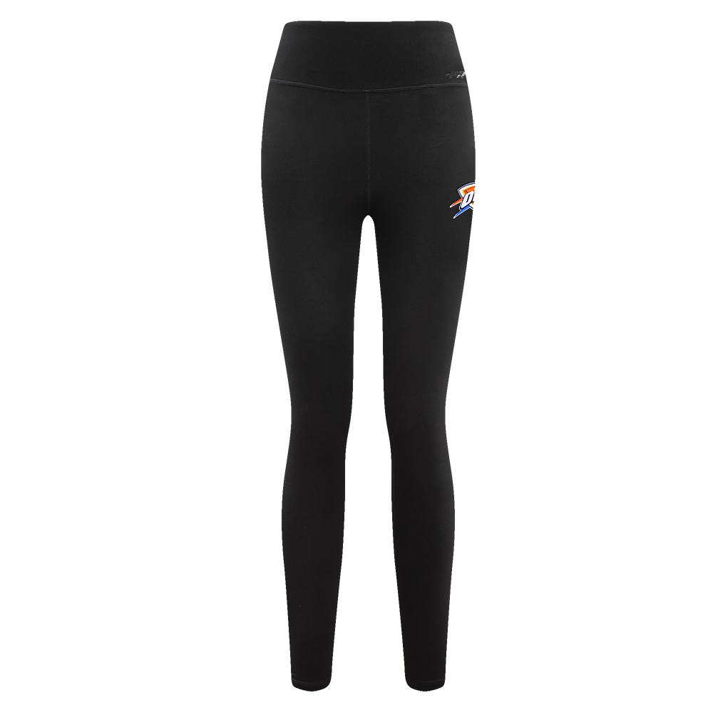 NBA OKLAHOMA CITY THUNDER RETRO CLASSIC WOMEN'S JERSEY LEGGING (BLACK)