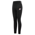 NBA OKLAHOMA CITY THUNDER RETRO CLASSIC WOMEN'S JERSEY LEGGING (BLACK)