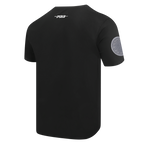 NBA PHILADELPHIA 76ERS REVERSE FRENCH TERRY MEN'S COTTON JERSEY DROP SHOULDER TEE (BLACK)