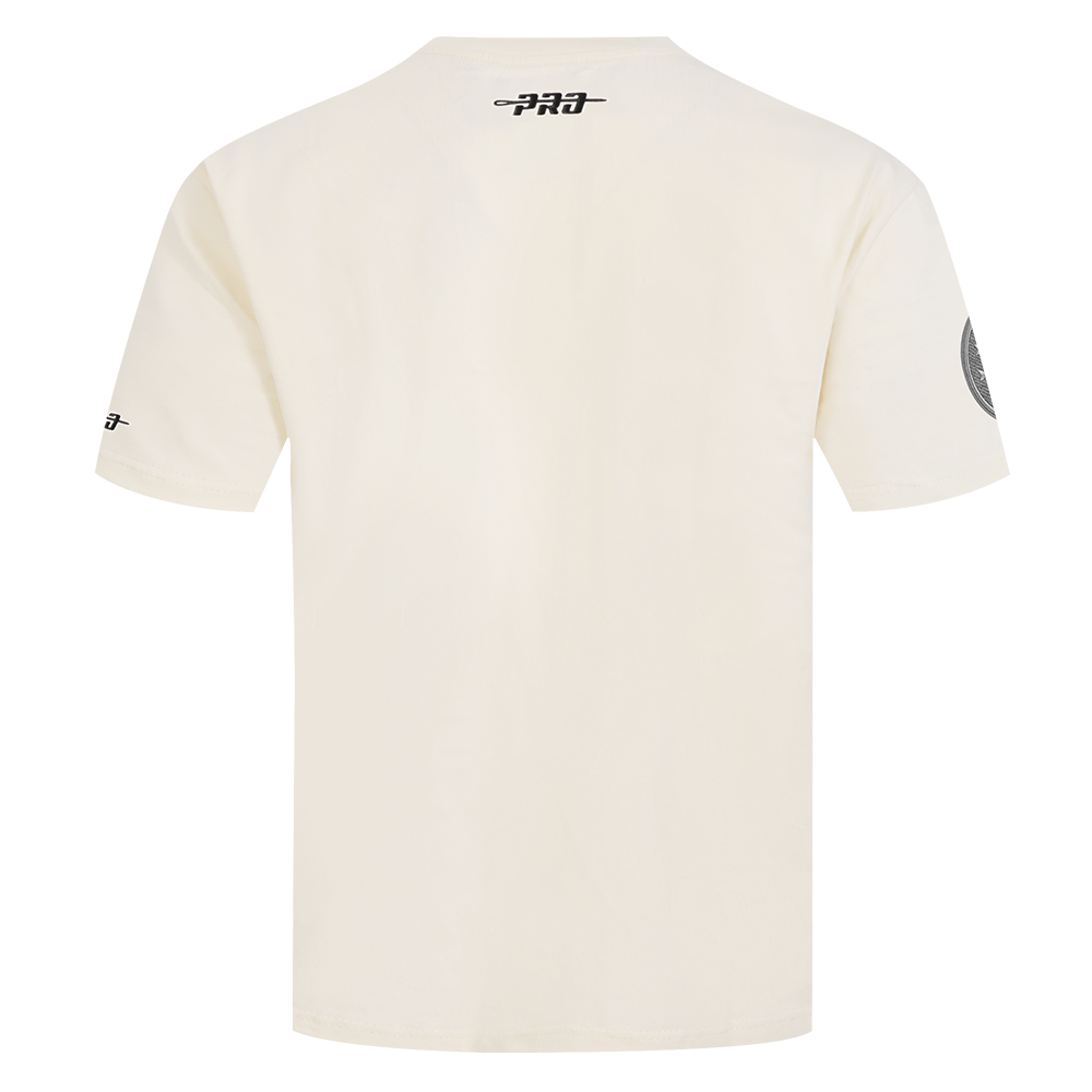 NBA PHILADELPHIA 76ERS REVERSE FRENCH TERRY MEN'S CJ DROP SHOULDER TEE (EGGSHELL)