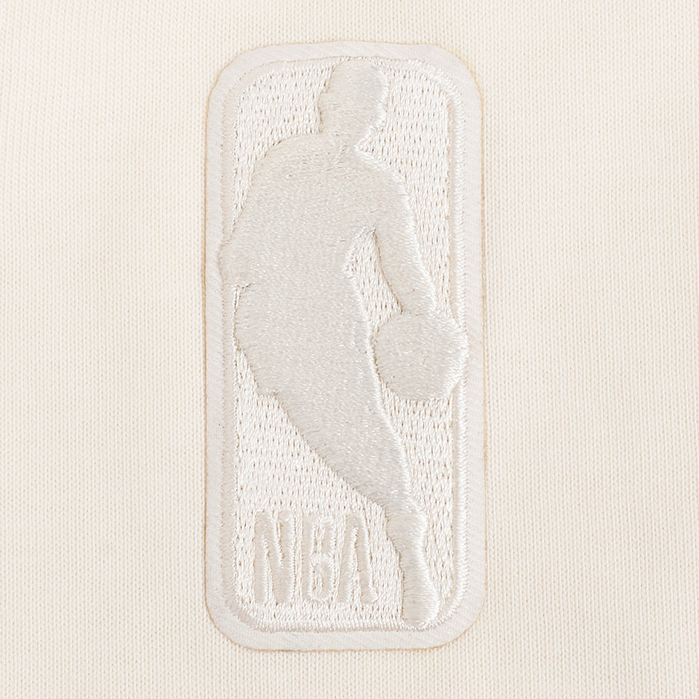 NBA PHILADELPHIA 76ERS REVERSE FRENCH TERRY MEN'S CJ DROP SHOULDER TEE (EGGSHELL)