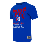 NBA PHILADELPHIA 76ERS CITY TOUR 2.0 MEN'S CJ DROP SHOULDER TEE (ROYAL BLUE)