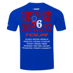 NBA PHILADELPHIA 76ERS CITY TOUR 2.0 MEN'S CJ DROP SHOULDER TEE (ROYAL BLUE)