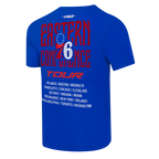 NBA PHILADELPHIA 76ERS CITY TOUR 2.0 MEN'S CJ DROP SHOULDER TEE (ROYAL BLUE)