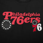 NBA PHILADELPHIA 76ERS SOUVENIR MEN'S SJ TEE (BLACK)