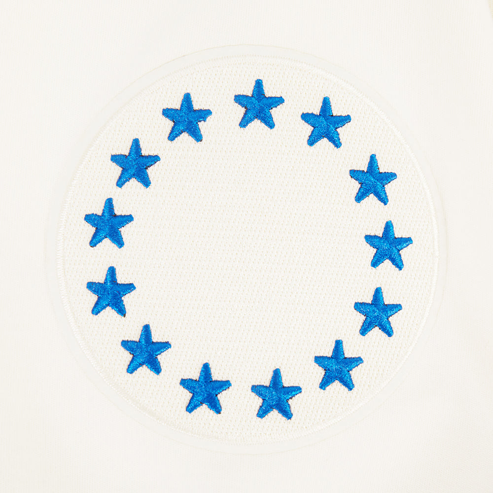 NBA PHILADELPHIA 76ERS RETRO CLASSICS MEN'S SHIRT (EGGSHELL/ROYAL BLUE)