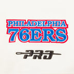 NBA PHILADELPHIA 76ERS RETRO CLASSICS MEN'S SHIRT (EGGSHELL/ROYAL BLUE)