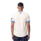 NBA PHILADELPHIA 76ERS RETRO CLASSICS MEN'S SHIRT (EGGSHELL/ROYAL BLUE)