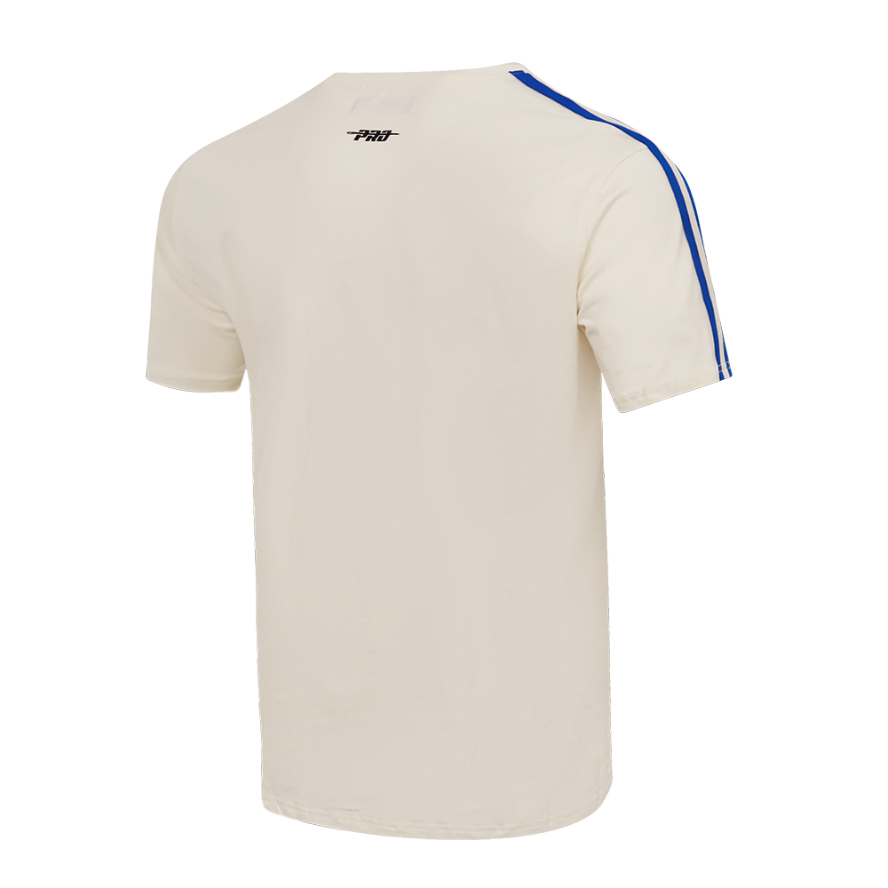 NBA PHILADELPHIA 76ERS RETRO CLASSIC MEN'S STRIPED TEE (EGGSHELL/ ROYAL BLUE)