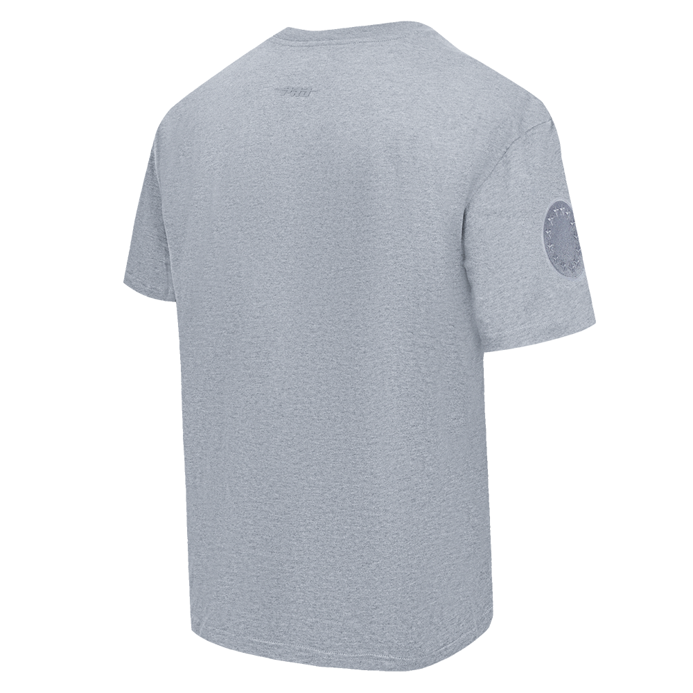 NBA PHILADELPHIA 76ERS NEUTRAL T-SHIRT À ÉPAULES TOMBANTES POUR HOMME (GRIS CHINÉ FONCÉ)