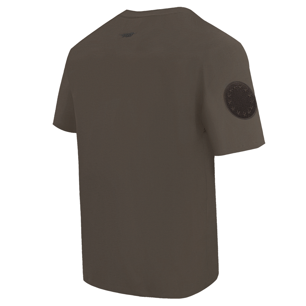NBA PHILADELPHIA 76ERS NEUTRAL T-SHIRT À ÉPAULES TOMBANTES POUR HOMME (TAUPE FONCÉ)